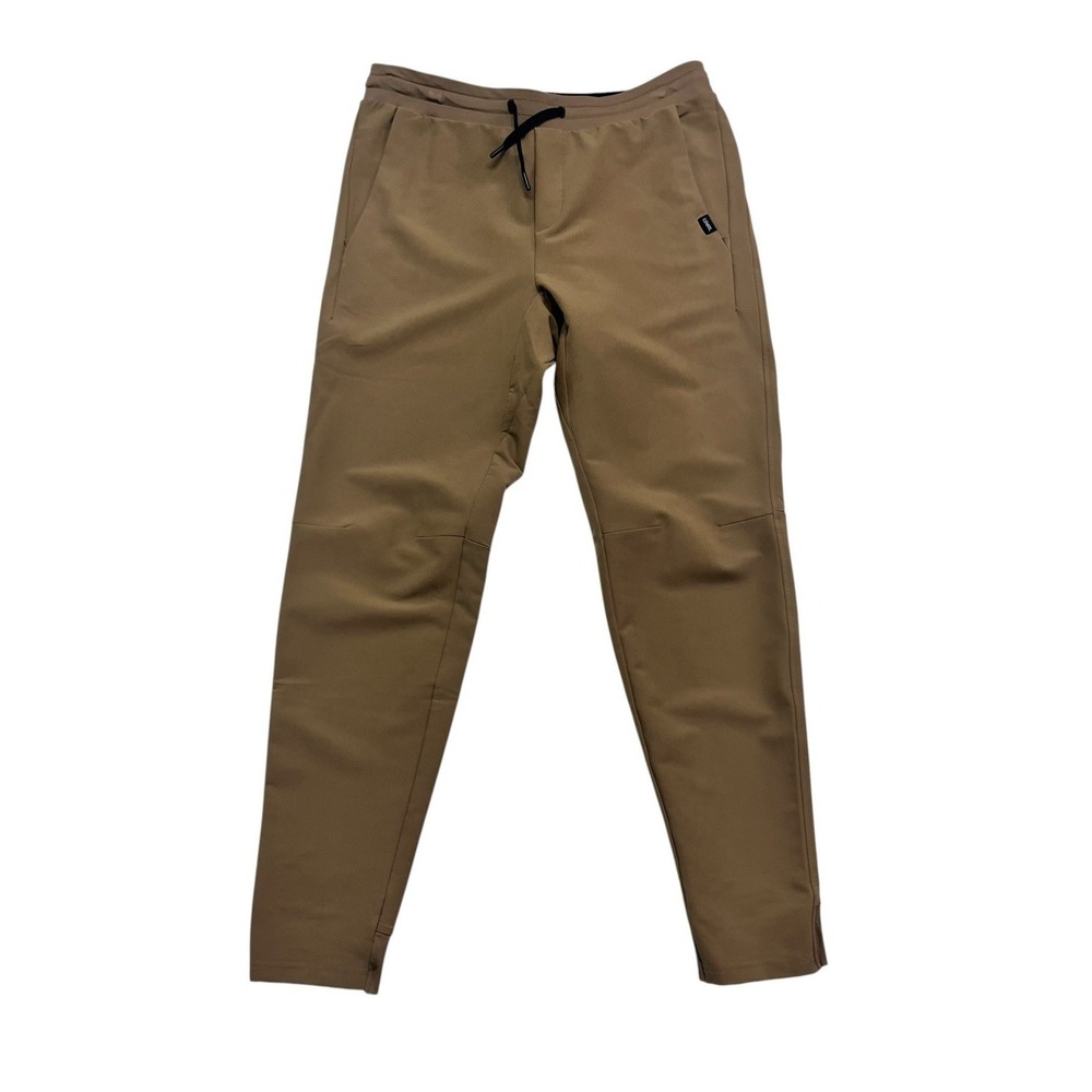 UNRL Medium Khaki Tan Performance Travel Jogger Pants Athletic Stretch Mens